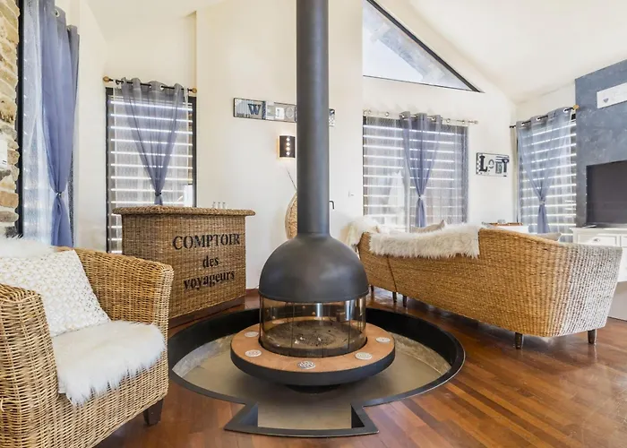 De Charme Avec Cheminee Et En Campagne - Fr-1-306-1333 Ferienhaus *